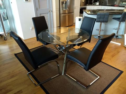 Lexie Dining Table Base & Alberti Chairs - Contemporain - Salle À ... with The Lexie Dining Table Styles That Define Modern Living